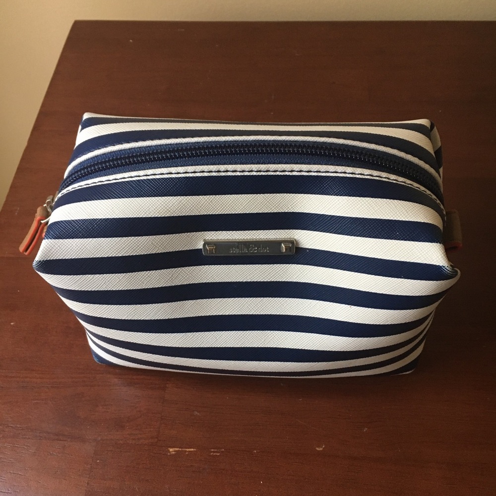 Stella & Dot Striped Pouf